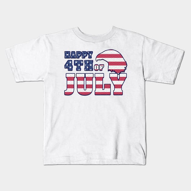 Happy 4th of July Kids T-Shirt by Simple Ever